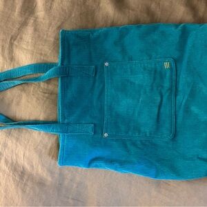Urban Outfitters Teal Corduroy Tote Bag